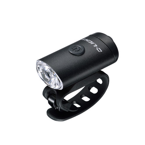 D.Light CG-126P in black color bright and lightweight bicycle headlight
