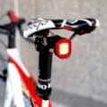 D.Light CG-422R auto-standby rechargeable bicycle rear light mount under the saddle on a bike